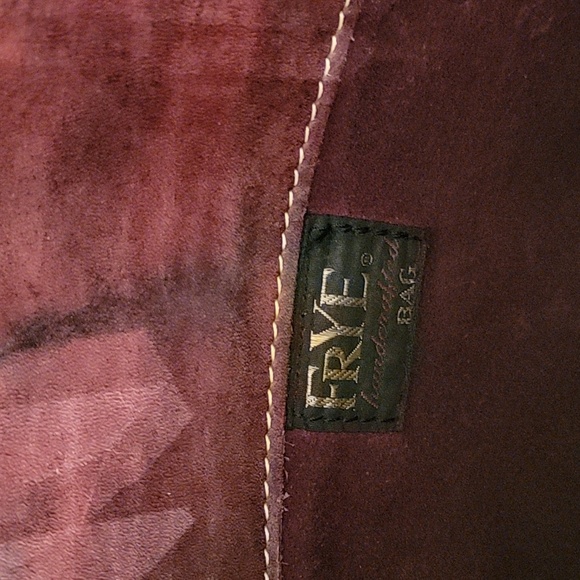Frye Handcrafted Handbag Burgundy Vintage - Picture 2 of 12